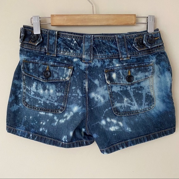 Banana Republic Factory Bleach Splatter Denim Shorts - 2 - Picture 2 of 11